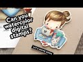 Watercoloring Digital Stamps (How to get them onto watercolor paper)