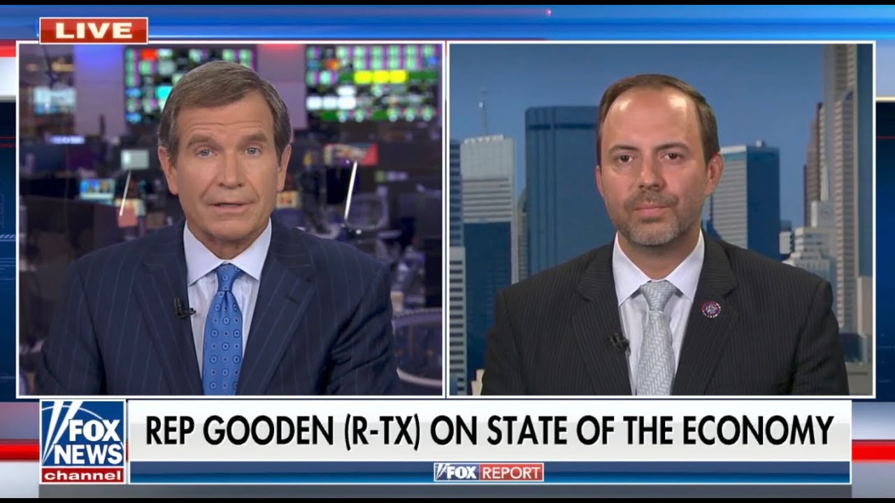 Congressman Lance Gooden (R-TX) joins Fox Report to Discuss Inflation