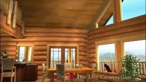 Fairmont log home by The Log Connection