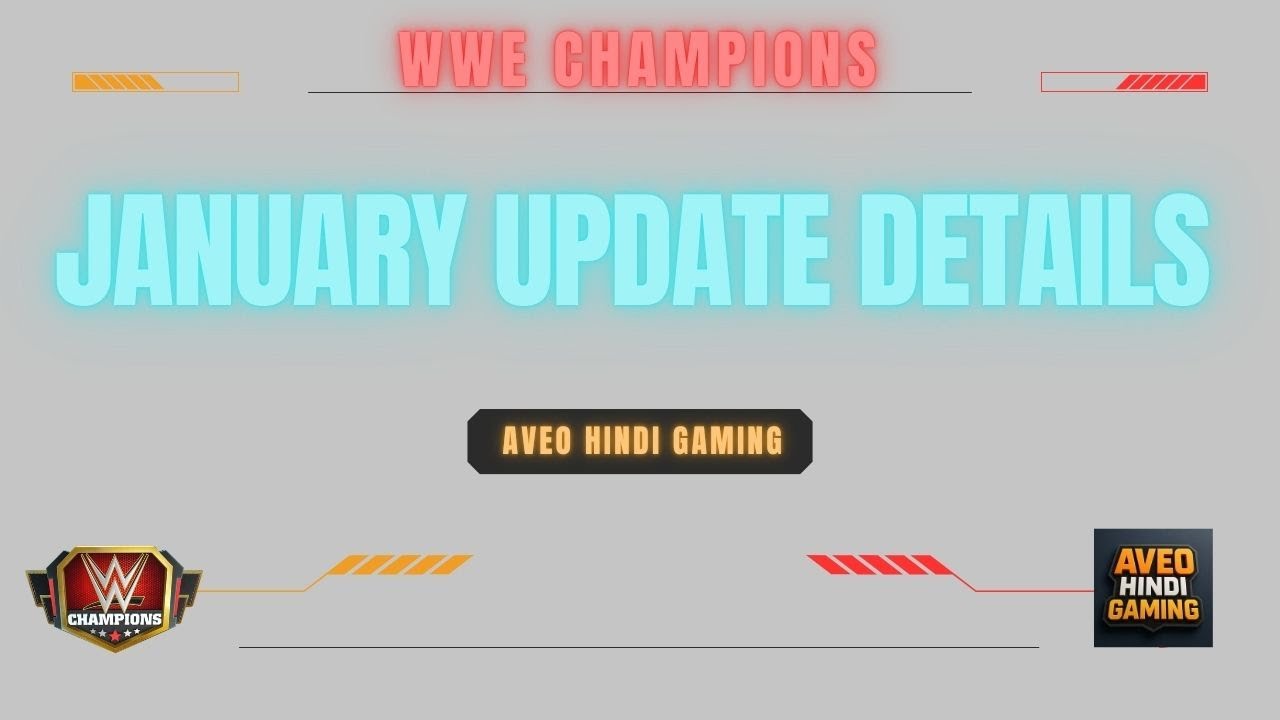 WWE Champions | January Update Details | Hindi Gaming