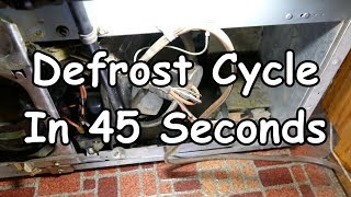 GE Refrigerator Defrost Cycle in 45 seconds