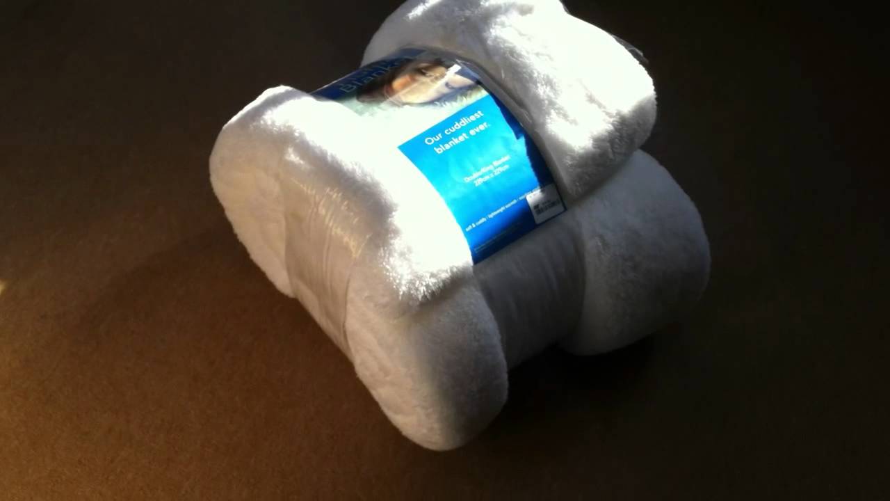 Kuschel Decke Plüsch Weiß Wohndecke