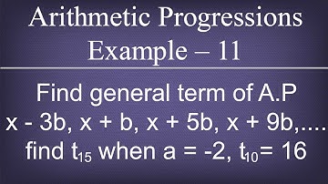 Arithmetic Progressions Example - 11 / Progressions / Maths Arithmetic