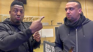 DEAN WHYTE CONFRONTS TYAN BOOTH at PRINCE PATEL FIGHT NIGHT | Cult Leader attends Boxing Event