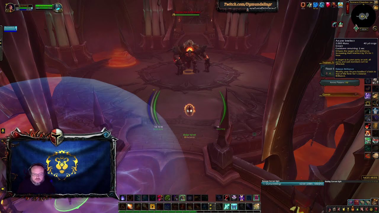 2.15m Fireball one shot.  Fire Mage Torghast