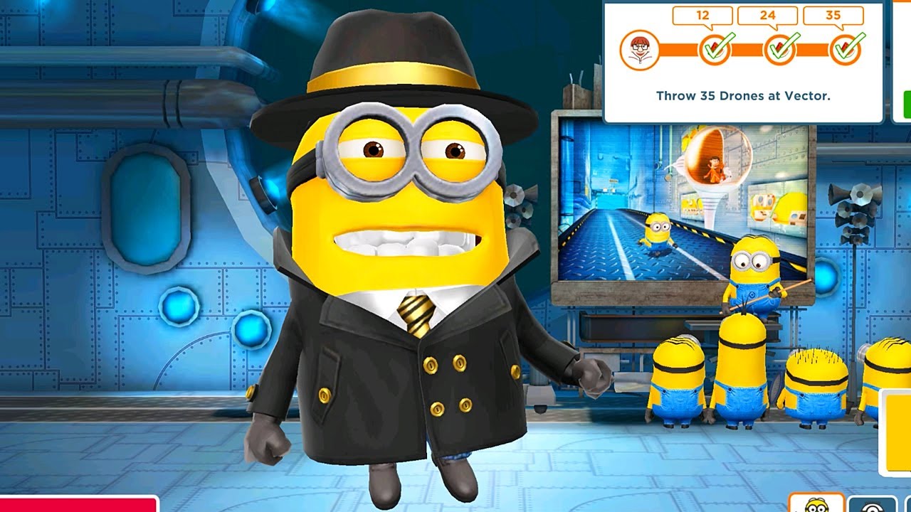 Spy minion vs Vector and his Drones ! Despicable me minion rush Boss Battle