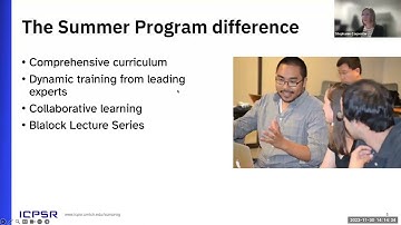 Overview of the 2024 ICPSR Summer Program