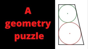 Inscribing Two Circles in a Right Trapezoid