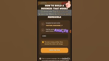 MemeFi Coin Secret Code 18 Oct (How To Build A Business That Works)(کد مخفی میم فای بیست و هفتم مهر)