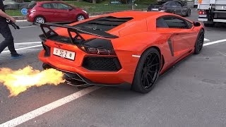 INSANE!! Lamborghini Aventador w/ Capristo Exhaust Shooting FLAMES!!