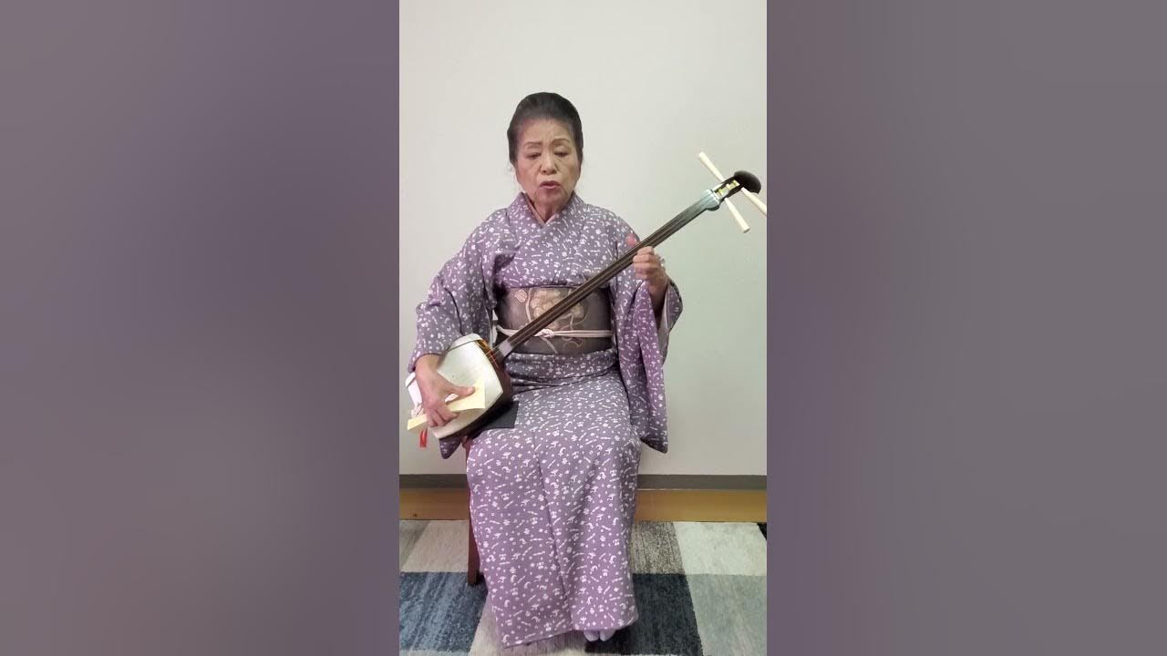 013.五郎時致 五郎長唄杵勝会三味線弾き語り三味線師範寿練馬邦楽会勝壽(姪っ子)japanesesongkimono