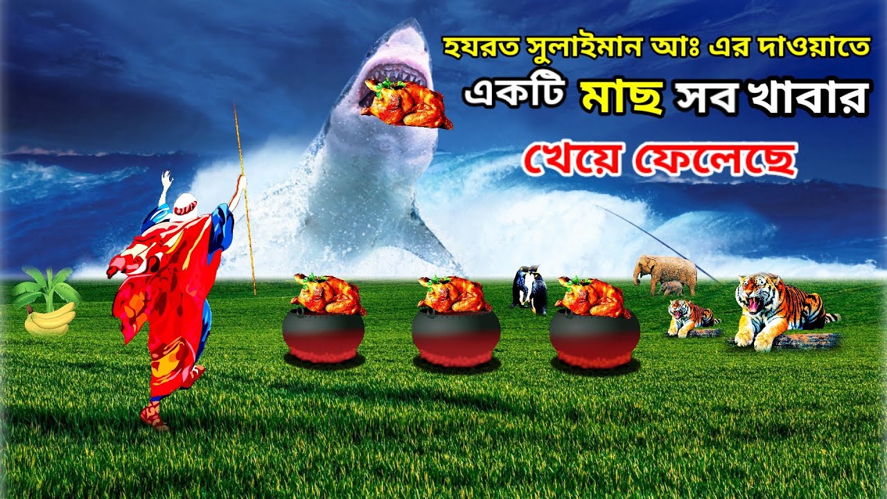 Suleman Rahoo হযরত সুলাইমান আঃ ও দানব তিমি মাছের অদ্ভুত কাহিনী বাংলা ! Hazrat Suleman ...
