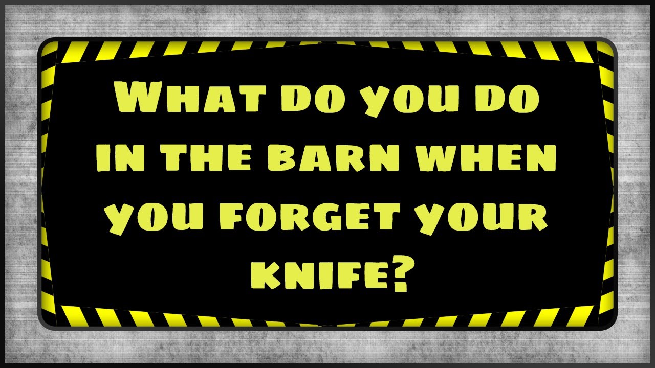 Feeding Animals // No knife? That's ok! Time to Improvise! // 