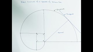 How to draw involute of a square