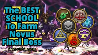 Wizard101 The Best School To Farm Novus Final Boss - Aeon Of Atavus