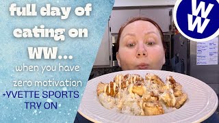 What I eat in a day on Weight Watchers 2024. Lazy meals. Yvette Sports Try on!