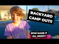 WE CAMPED OUT ON THE TRAMPOLINE!! | Spontaneous Adventure ⛺️ | Large Family Backyard Campout
