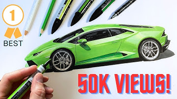 How to draw a REALISTIC SUPERCAR step by step.