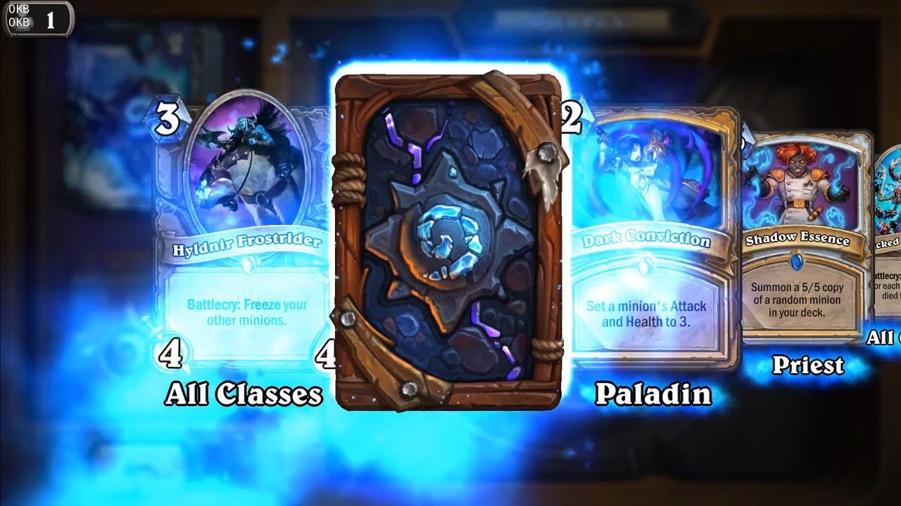 Shadow Essence and Ticking Abomination - Knights of the Frozen Throne Hearthstone rare card pack