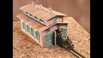 3D Printed N Scale Engine House