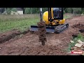 Гидробур Delta RD-3. Мини-экскаватор JCB 8030