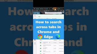 how to search across tabs in chrome and edge