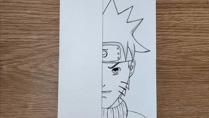 Drawing/Naruto/pencil sketch (step by step) Udaydeepta art's 