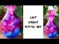 Easy galaxy bottle art | Quick and easy bottle art | Bottle art