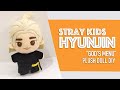 HOW I MAKE STRAY KIDS HYUNJIN "GOD'S MENU" DOLL WITH FELT FABRIC | KPOP PLUSH DIY