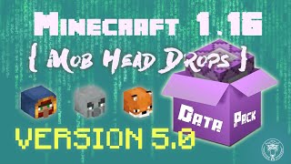Mob Head Drops Data Pack For Minecraft 1 16 Madcat Gaming Mob Head Drops Data Pack For Minecraft 1 16 Madcat Gaming