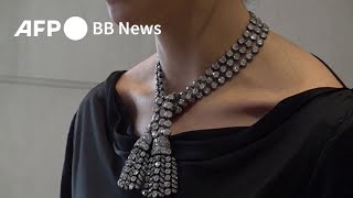 謎に包まれた18世紀のダイヤの首飾り 11月に競売へ（2024年9月撮影）