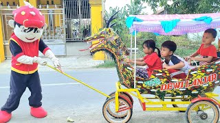 BADUT BOBOIBOY JADI TUKANG ODONG ODONG KELILING~Badut Boboiboy Bawa Bocil Keliling Kampung