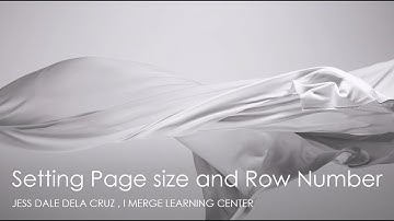 SSRS Part 2 : Setting Page Size and Row number in SSRS