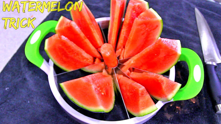 How to Slice a Watermelon the Fastest Way!? + Bloopers