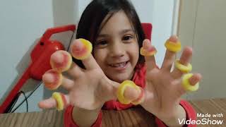 Umay Esmanur Gibi Parmaklarına Halka Jelibon Taktı Shfa2 - شفا