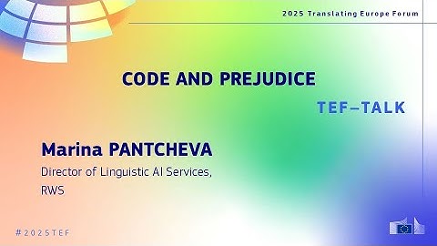 #2025TEF - TEF–TALK: CODE AND PREJUDICE
