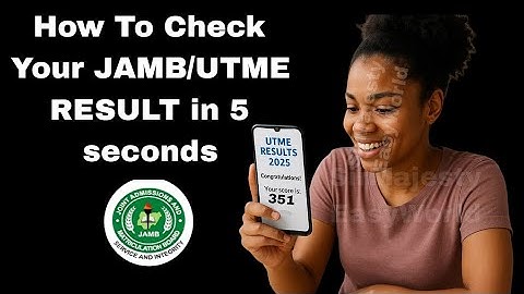 JAMB Result Checker. How to check your UTME Score in  seconds.
