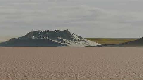 Panning dry lake terrain (Blender)