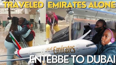 Traveling as an Unaccompanied Minor with Emirates Airlines Boeing 777300ER from Entebbe to Dubai
