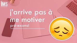 Motivation Pré-examen | semaine dexamen | médecine