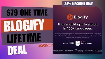 🔥🔥 Blogify Lifetime Deal | Generate SEO-Optimized Blogs from Videos, Podcasts, and More! $79