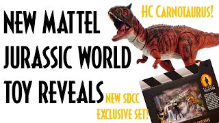 NEW MATTEL JURASSIC WORLD REVEALS! Hammond Collection Carnotaurus & Epic Evolution Line! + More!