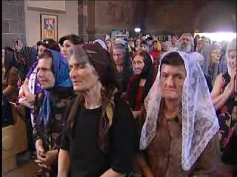 Feast of the Holy Translators Sahak and Mesrop celebrated in the Church of St. Mesrop Mashtots in Oshakan - June 2010