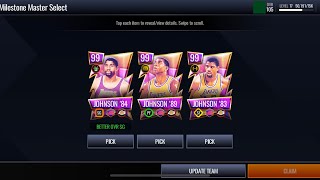 Claiming 105 ovr magic Johnson in nba live mobile