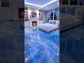 Modern blue #bedroom #moderninterior #ai #epoxy #epoxyfloor