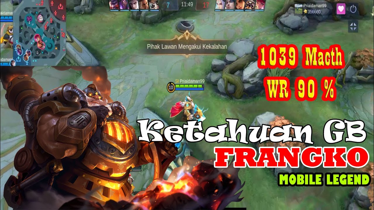 Hero Frangko Top Global Mobile Legend - Ketahuan GB - YouTube
