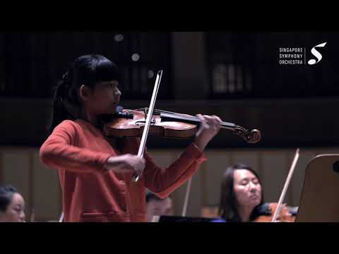 Chloe Chua plays Meditation   Rehearsal with SSO 1 Oct 2019 (Age 12)