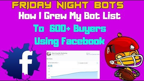 Building a Manychat Subscriber List  With Facebook