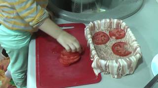 Запеканка с беконом фаршем и картошкой Запеканка с беконом фаршем и картошкой