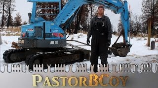 repairing a torn track for a yanmar b 6 excavator